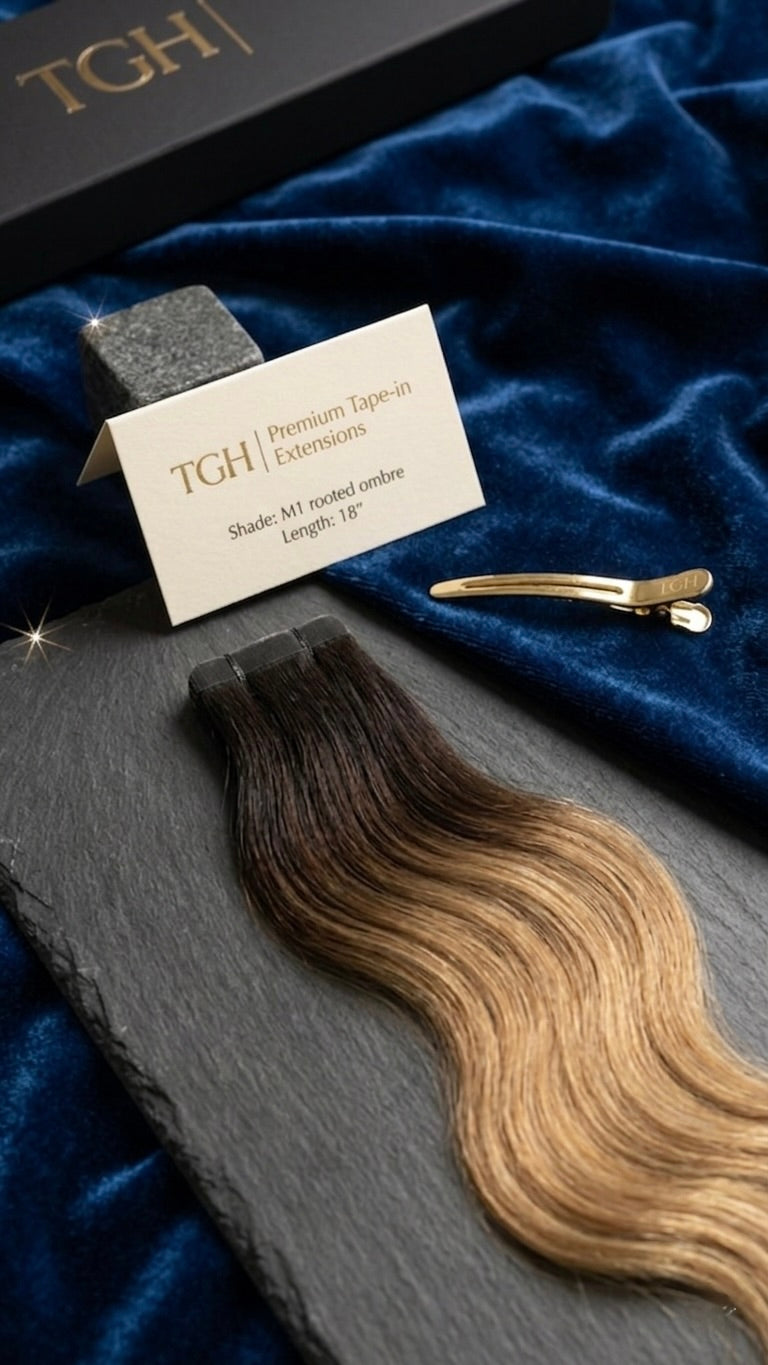 Tom Gold Hair Signature Ombré Tape hair extensions